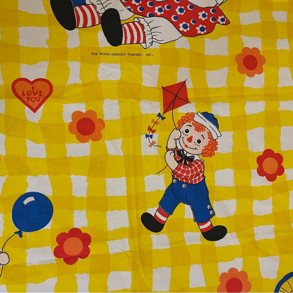 Vintage Bobbs Merrill Raggedy Ann & Andy curtains - Picture 13 of 16